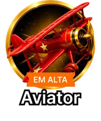 Ícone “Aviator” do menu, com selo “Em alta”