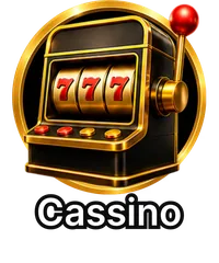 Ícone “Cassino” do menu da Vai de Bet: caça-níquel estilizado